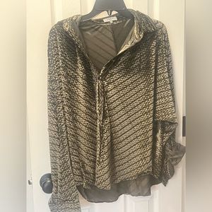 FRNCH velvet button down